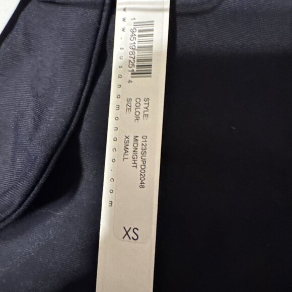 Susana Monaco Maxi Keyhole Dress XS Extra Small Navy Blue Bodycon NEW - Picture 8 of 10